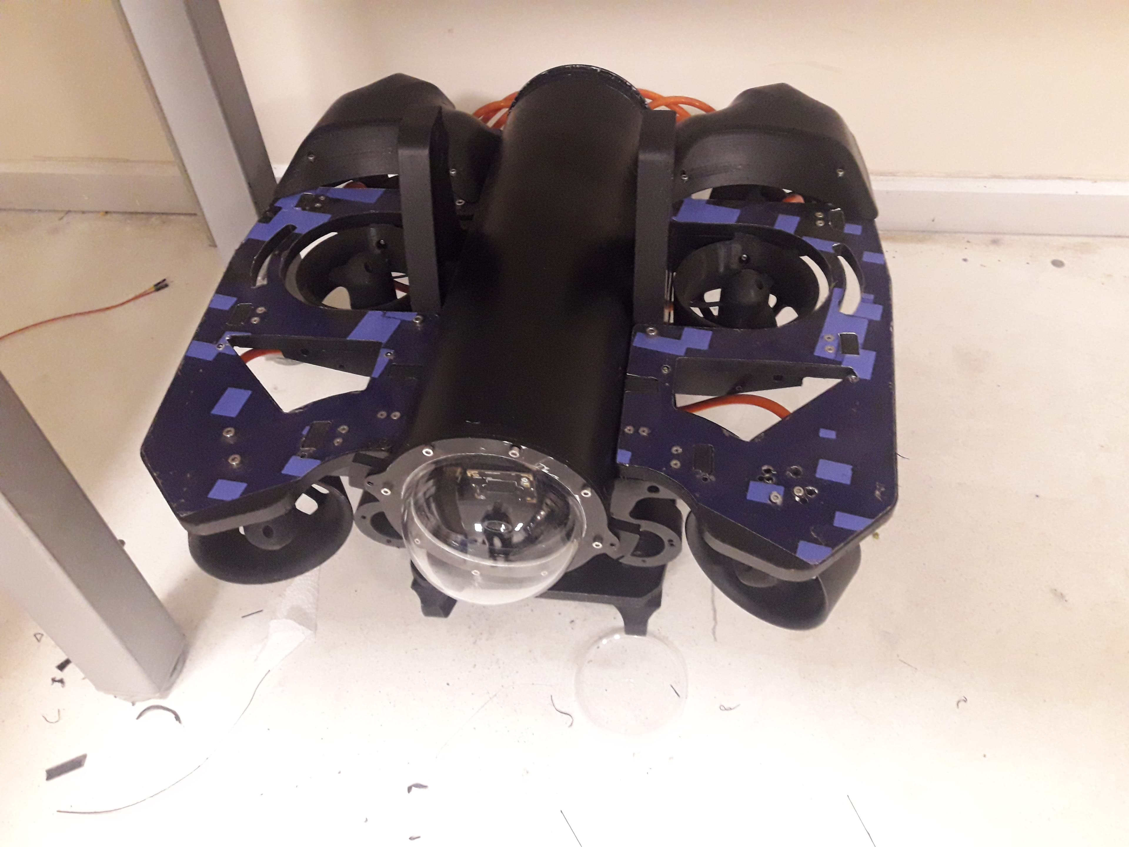 underwater unmanned vehicle - blue submarine